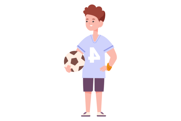 A Boy Holding a Soccer Ball: A Designer's Review for Embroidery