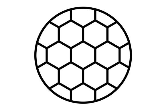 A Clean Soccer Ball Icon for Editorial Graphics