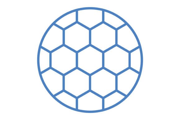 A Clean Soccer Ball Icon for Graphics and Icons Bundles
