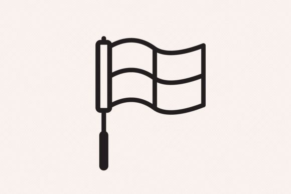 A Referee Flag Icon: The Versatile Graphic Design Asset