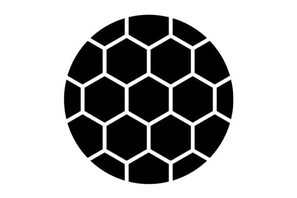 A Soccer Ball Glyph Icon for Sports Retail Branding