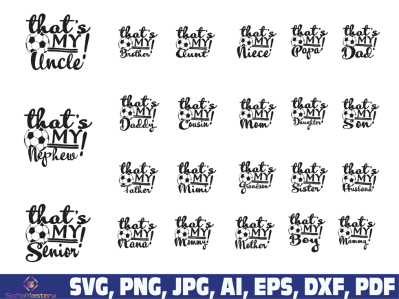 A Soccer Family SVG Design for Crafters and Graphics