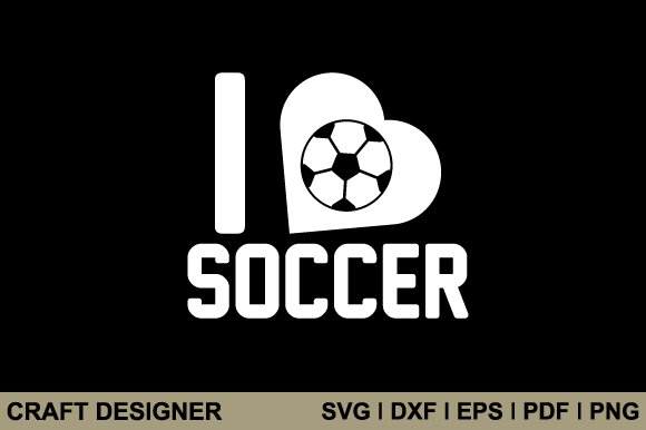 A Soccer Fan Graphic Design Asset for Crafts & Commercial Projects