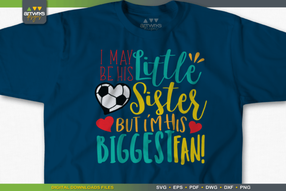 Big Brother Soccer SVG Little Sister SVG: A Graphic Asset for Crafting