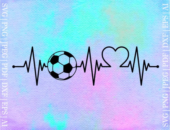 Heartbeat Soccer SVG: A Graphics Asset for Crafting