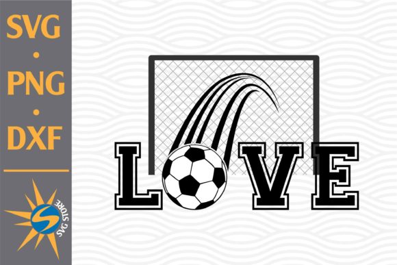 Love Soccer: A Bold Graphic Asset for Your Creative Projects