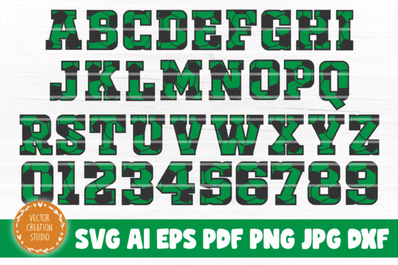 Soccer Alphabet SVG Font for Crafts & Graphics