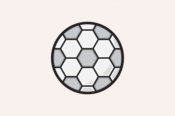 Soccer Football Ball Hexagons: Graphics & Icons