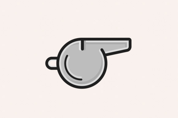 Soccer - Football Whistle Icon: Quality Graphics for Sports Branding