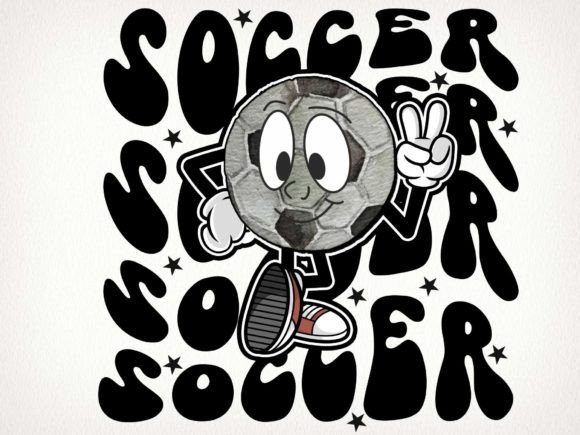Soccer Retro Sublimation: A Dynamic Graphic Asset for Crafts and Marketing