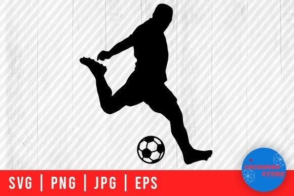 Soccer Shooting Player Graphics for Your Crafting Projects